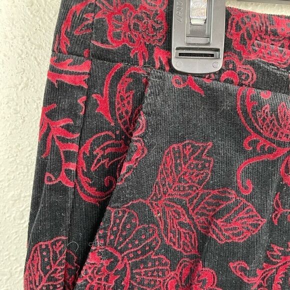 Karen Kane Black and Red Corduroy Pants Size 8 EUC - Picture 3 of 6